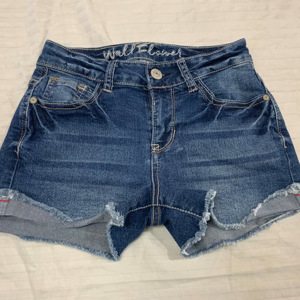 🦚🦚🦚 WALLFLOWER WOMENS JEANS SHORTS SIZE 1 🦚🦚🦚